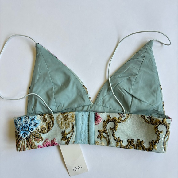 Tobi bralette top S tapestry floral fairy New feminine Baroque cottagecore - Picture 5 of 10